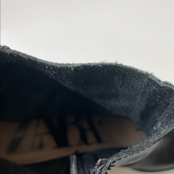 Zara Black Leather Women's Boots - Picture 4 of 12
